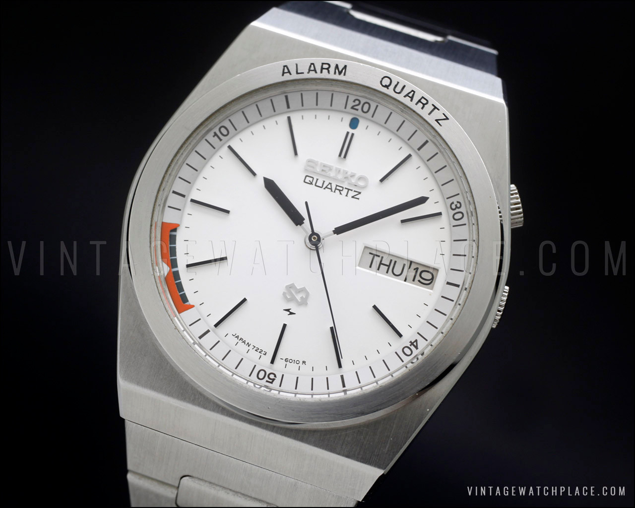 New Old Stock rare Seiko Alarm Quartz vintage watch, from February