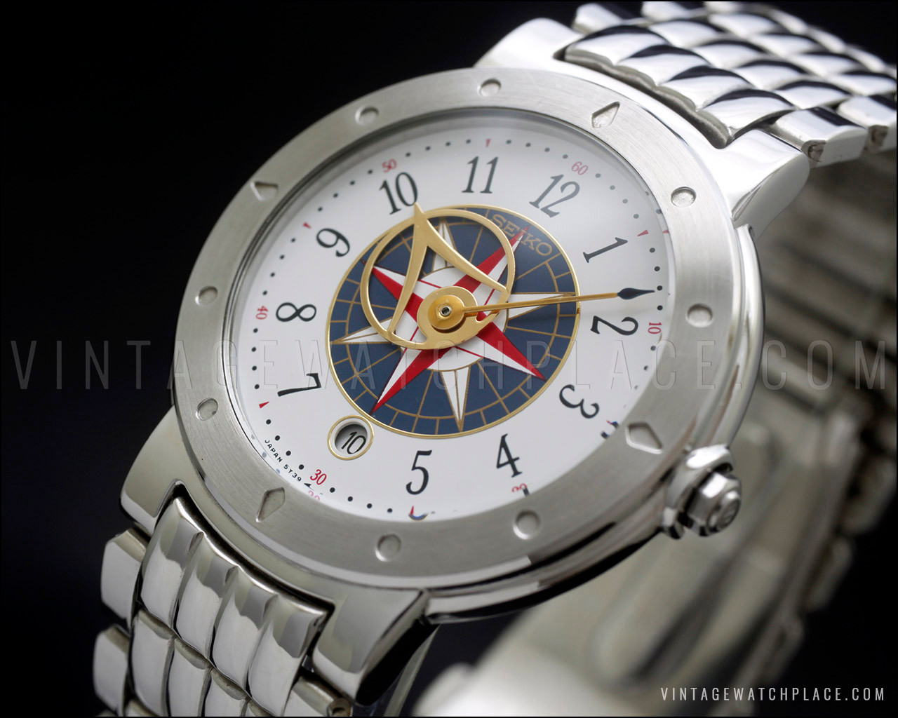 New Old Stock rare Seiko Levante Men's Quartz vintage watch, from