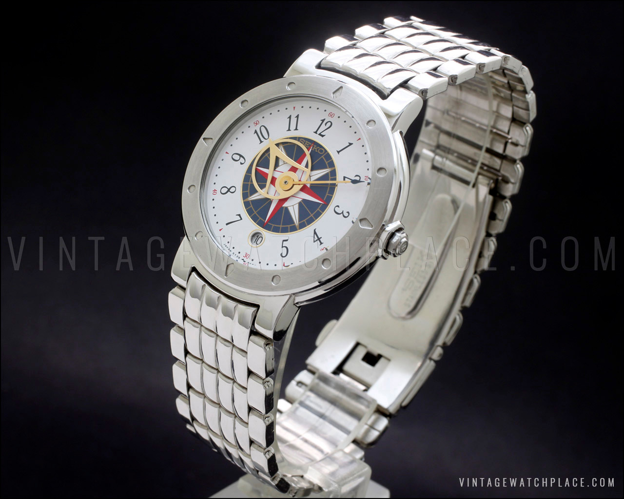 New Old Stock rare Seiko Levante Men's Quartz vintage watch, from