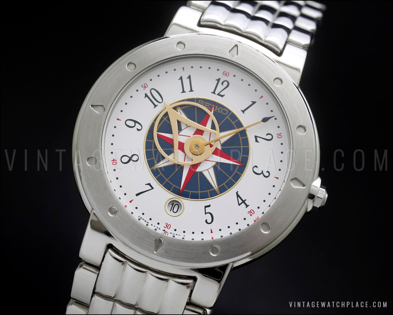 New Old Stock rare Seiko Levante Men's Quartz vintage watch, from