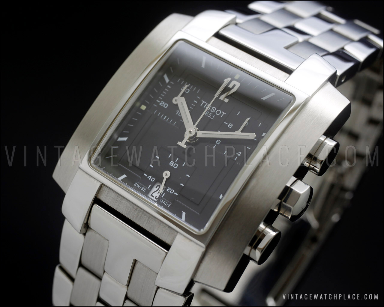 New Old Stock Tissot chronograph Quartz vintage watch, 100