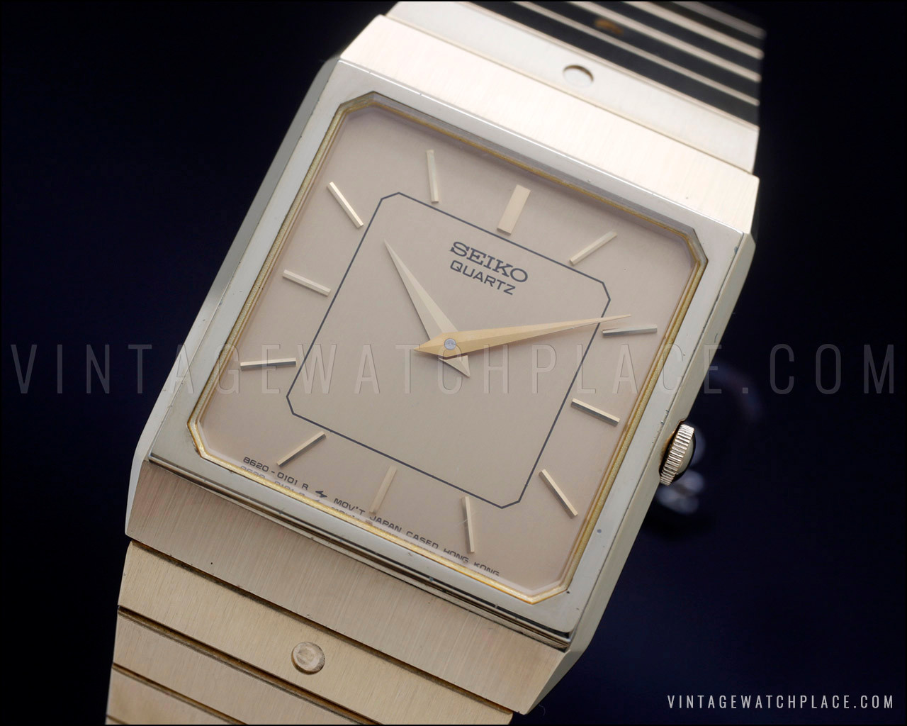 New Old Stock 1982 Seiko dress Quartz vintage watch, 8620-5040