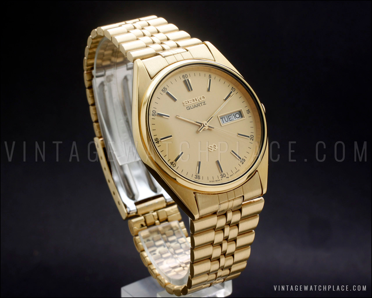 New Old Stock 1990 Seiko dress Classic Quartz vintage watch, 5Y23
