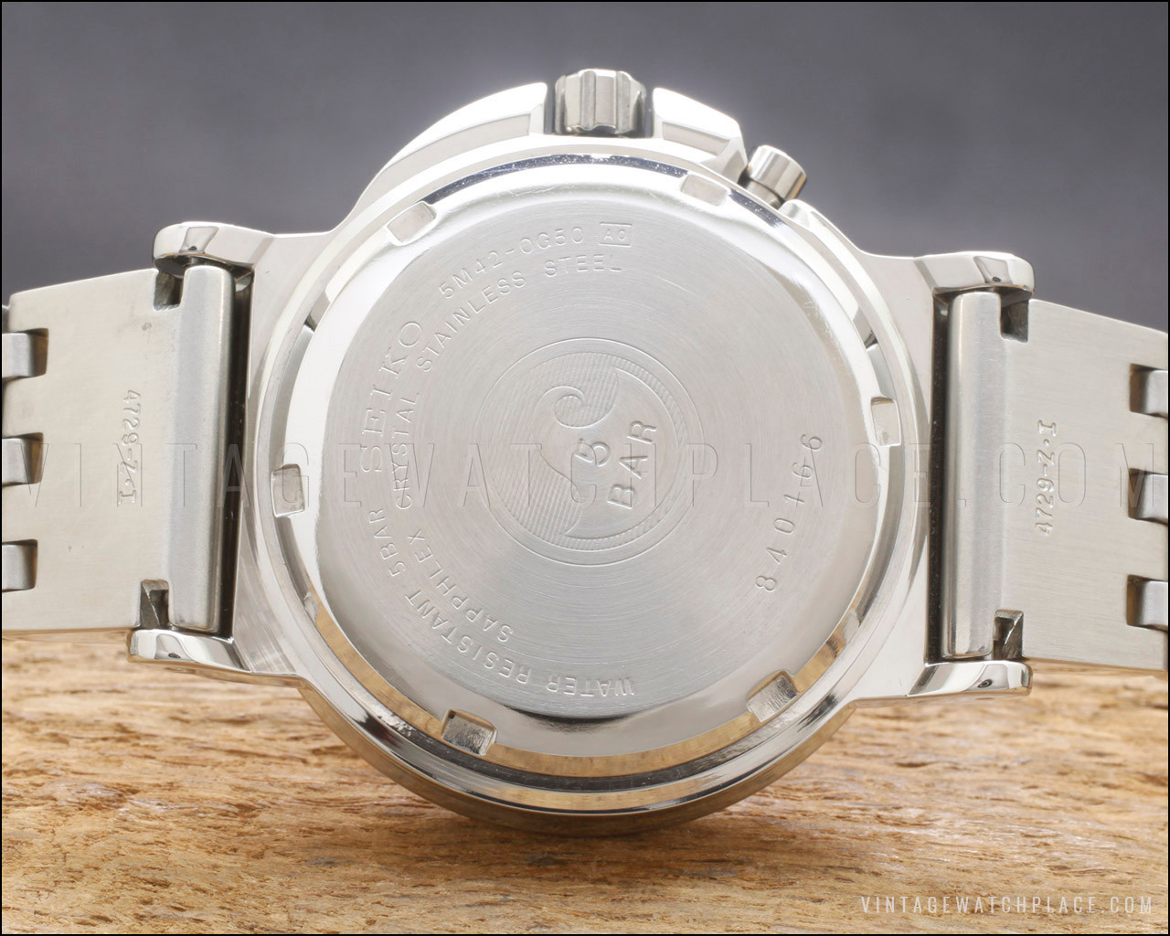 New Old Stock 1998 SEIKO KINETIC 5M42-0G50, very rare, yellow dial
