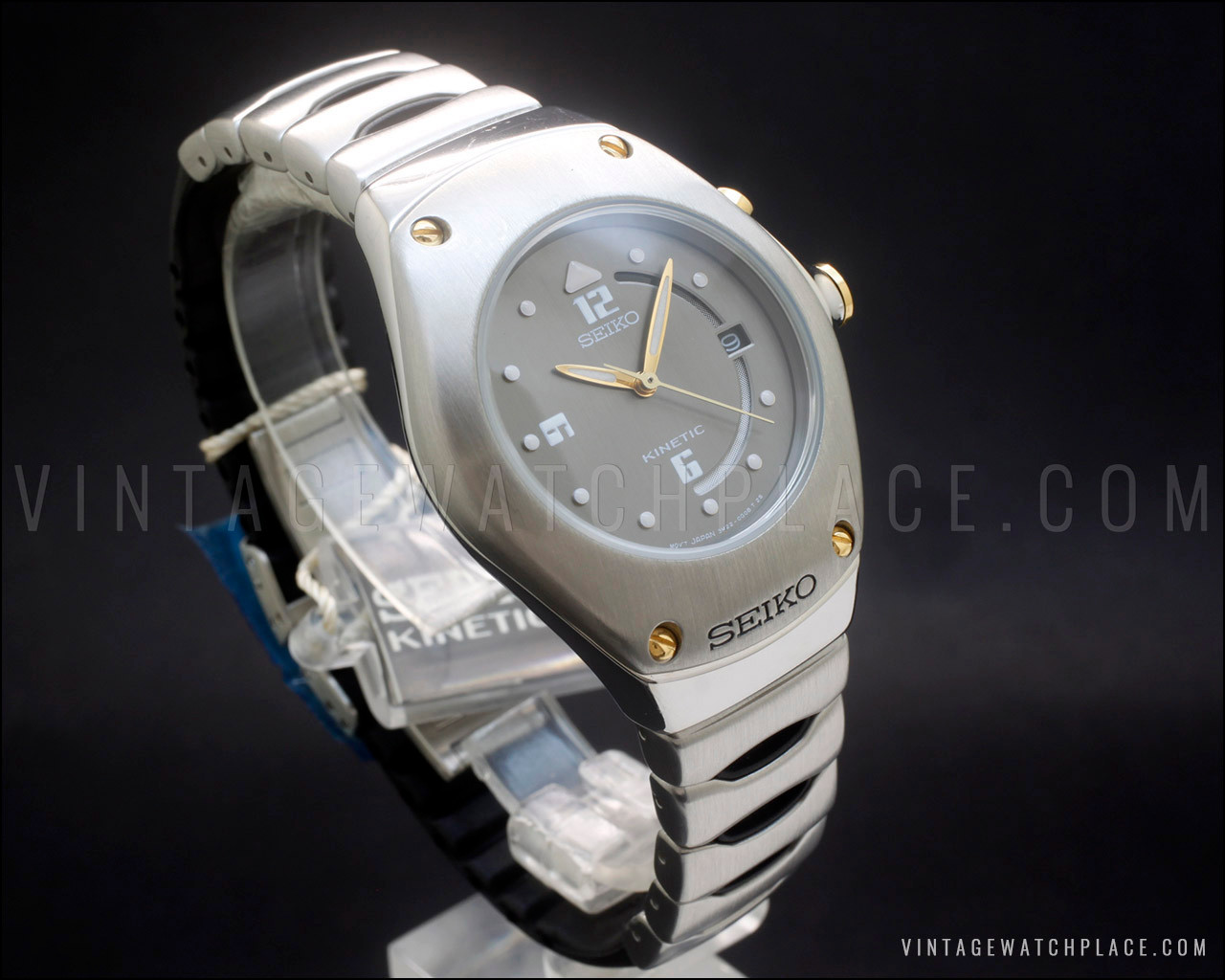 New Old Stock 1997 Seiko Arctura Kinetic 3M22-0D39, very scarce