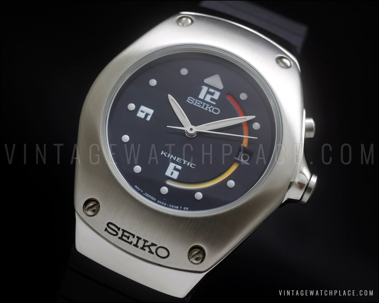 SEIKO Kinetic Arctura ペア2本3M22-0D30・0D40 New Old Stock 1997 Seiko Arctura Kinetic 3M22-0D39, very scarce