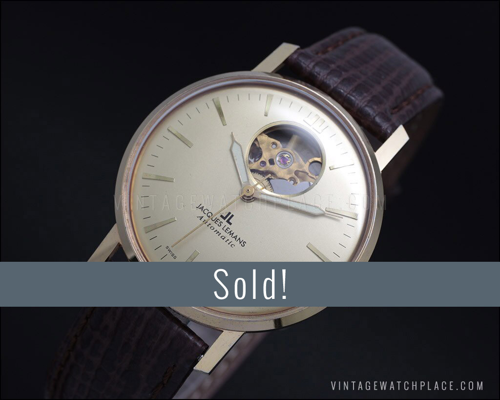 Swiss made Jacques Lemans Marriage mechanical vintage watch, See 