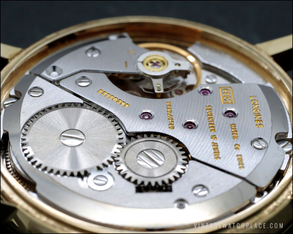 Swiss made Longines Classic mechanical vintage watch from the 70's, Longines  6902 Hi Beat movement, golden dial, all gold plated
