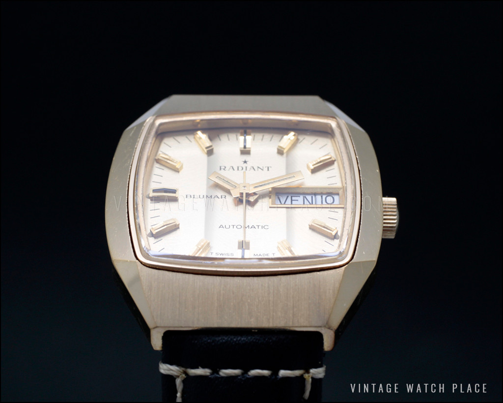 Montre Vintage Radiant Blumar FLATLINE 4734.W3 Suisse - Quartz, Années 80, Neuf Avec étiquettes