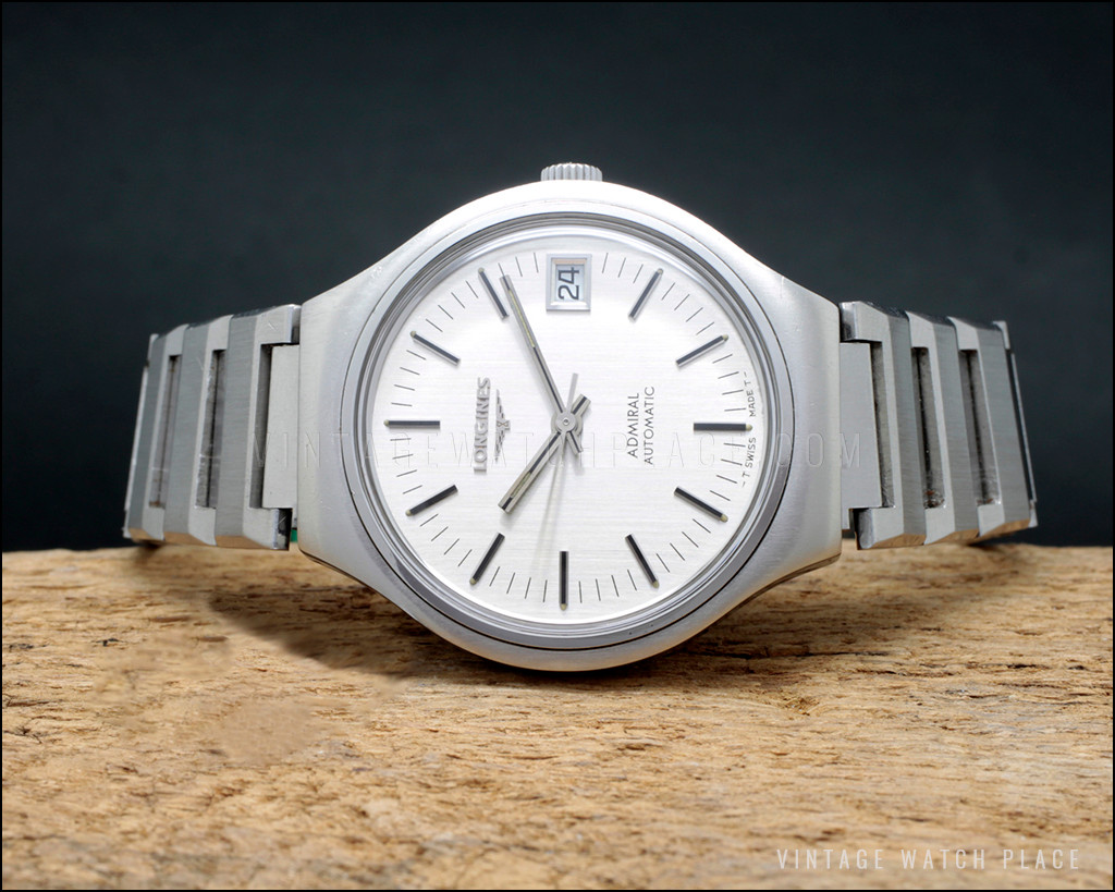 Longines Admiral Hi beat 28.800 A/h, automatic vintage watch, Longines 633.1,  all stainless steel.