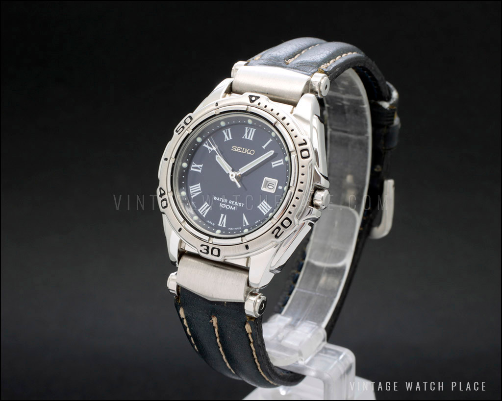 New Old Stock Seiko Quartz vintage watch, ladies', sporty, 7N82-6D50, NOS,  100% original, an \