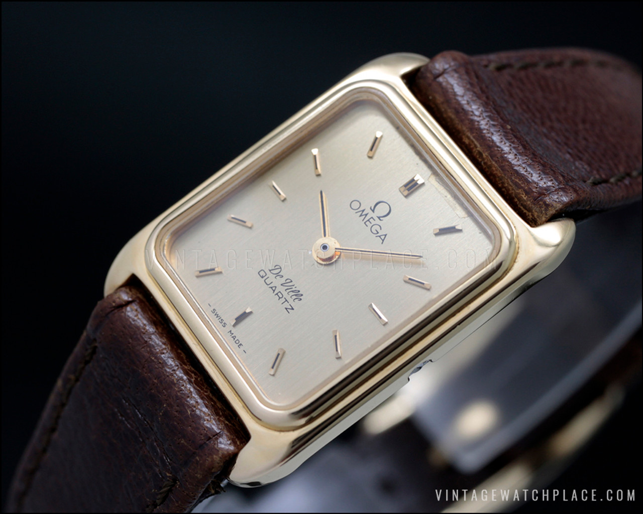 omega deville quartz vintage watch