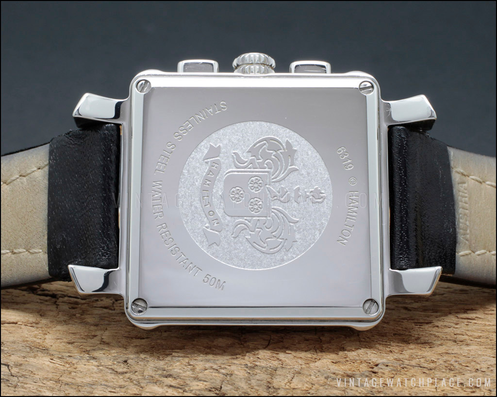 Hamilton Lloyd Quartz Chronograph watch 6319, black dial, all