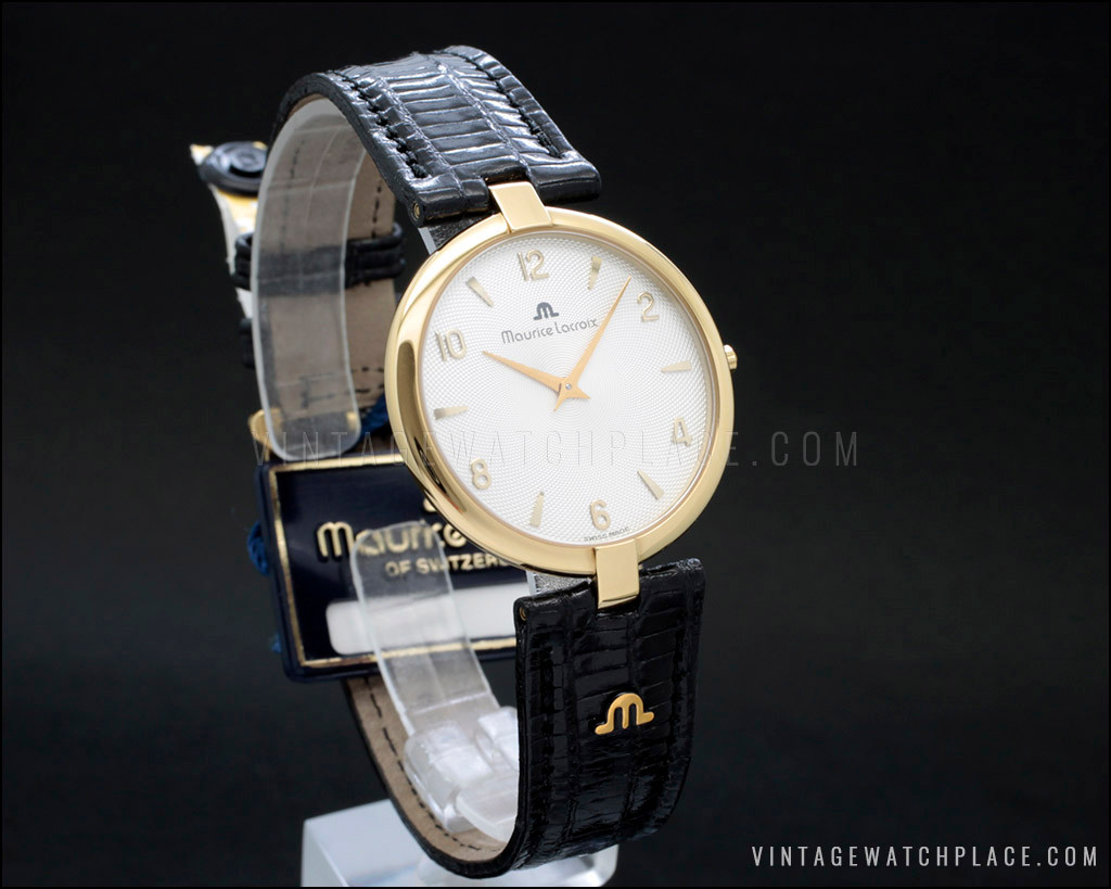 洋楽 L o r i G o l d New Old Stock Unisex Maurice Lacroix quartz vintage watch, 32383