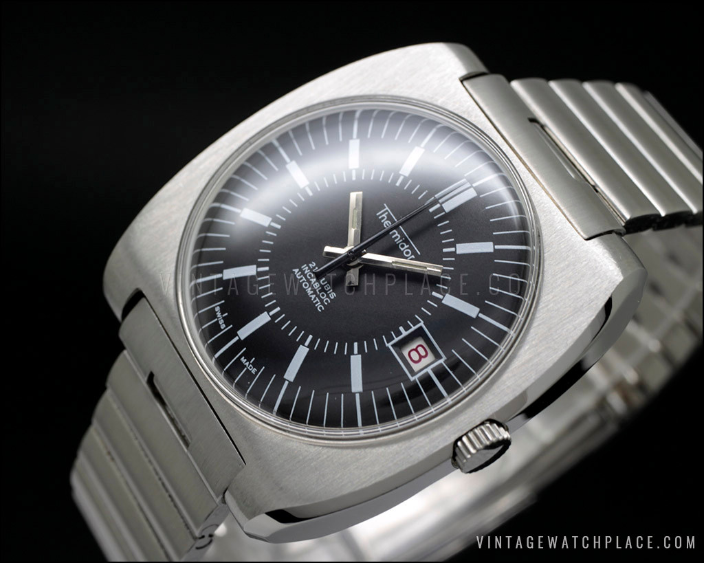 New Old Stock Thermidor Automatic vintage watch black dial