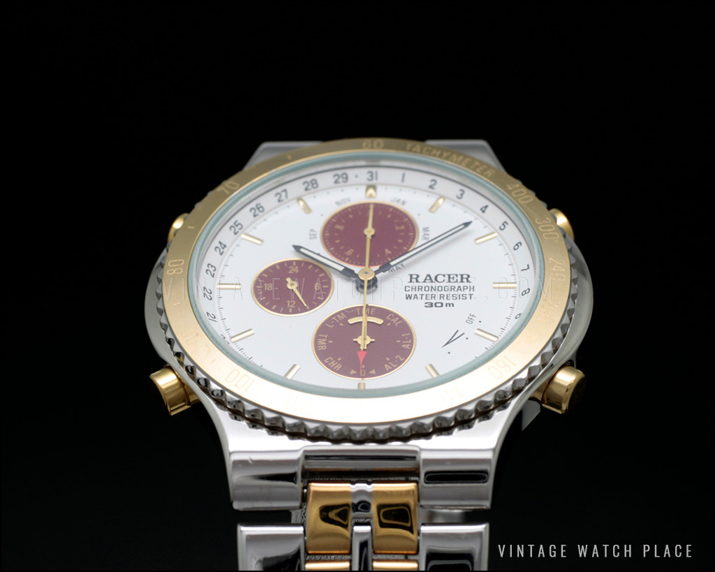 Montre Chronographe Racer Orient Vintage - Référence YM6703-N, Quartz, Années 90, NOS (neuve)