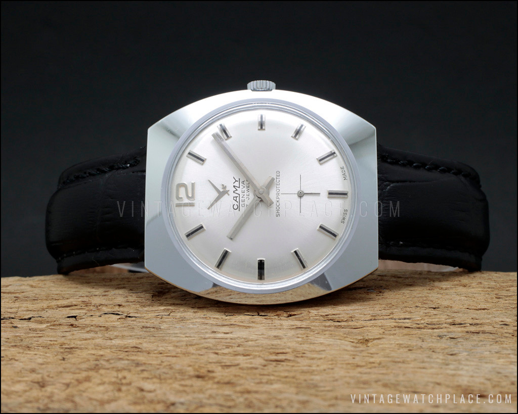 Montre Mécanique CAMY GENEVA Vintage – Boîtier Argenté – Mouvement Manuel – Pour Elle