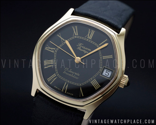 New Old Stock 1970's Forsam Prestige mechanical fancy vintage watch NOS