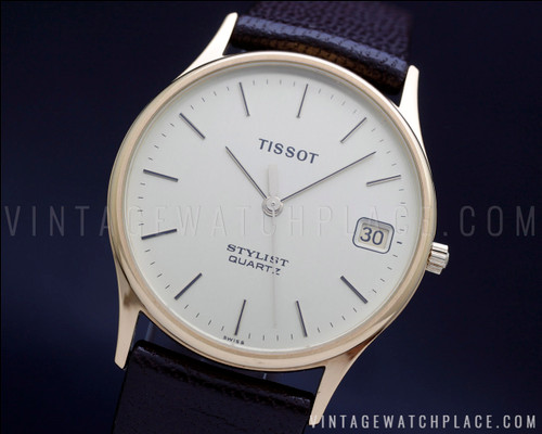 New Old Stock Dress Tissot Stylist vintage quartz watch, GP, NOS