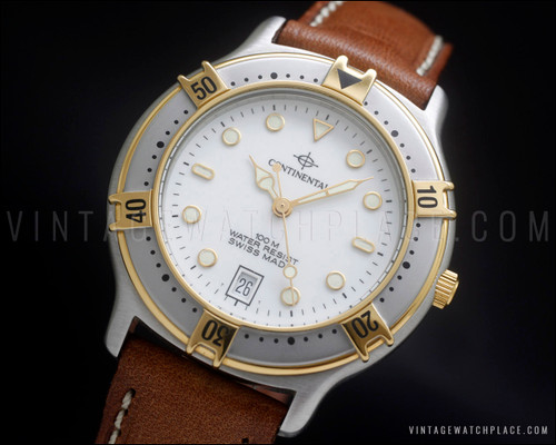 New Old Stock Continental Diver's vintage quartz watch, NOS