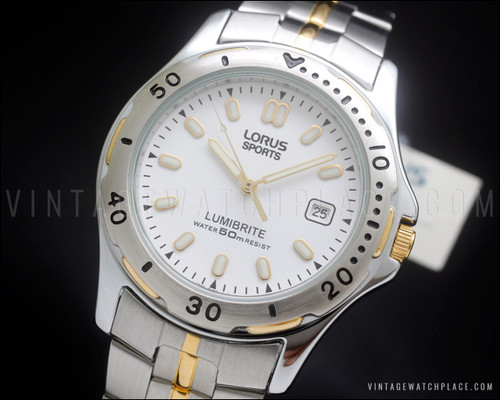 New Old Stock Lorus By Seiko Diver's vintage quartz watch, NOS