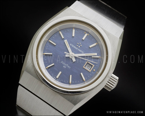 New Old Stock 70's Ladies Eterna-Matic Kontiki 20 automatic vintage watch NOS