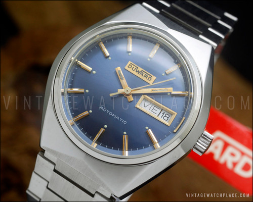 New Old Stock Duward automatic vintage watch NOS, ref. 7097
