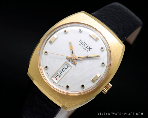 New  Old Stock automatic vintage watch Brix, AS 1906 movement, NOS N.O.S.