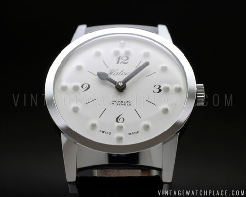 Montre Vintage Suisse Halcon 'Egg' - Remontage Manuel Des Années 60 - Pièce Collection Unisexe