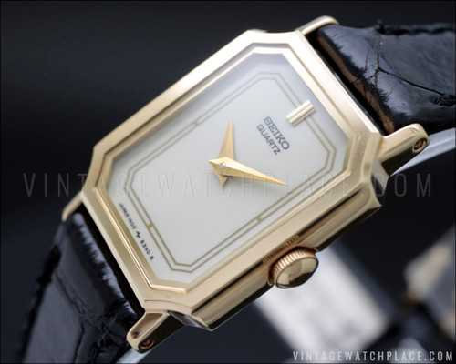 New Old Stock Seiko dress quartz vintage watch NOS, 1400-8440, Japan made
