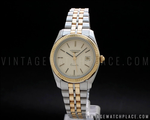 Montre Femme Vintage Années 80-90 Avec Diamants – Cadran Noir, Boîtier Or, Cuir – Fonctionne Avec Pile Neuve