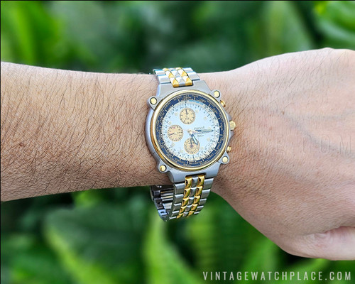 Montre Pulsar By Seiko Chronographe – Grande Taille, Acier Inox – Neuf En Boîte, Jamais Portée