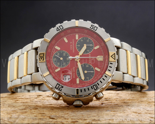 New Old Stock Kronos K100 chronograph Quartz vintage watch ref. 4.178.4 ...