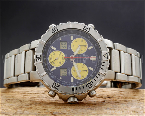 New Old Stock Kronos K100 Ana-Digi chronograph Quartz vintage watch ref ...