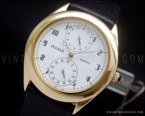 New Old Stock very rare Pulsar By Seiko vintage quartz watch NOS, V254-0210