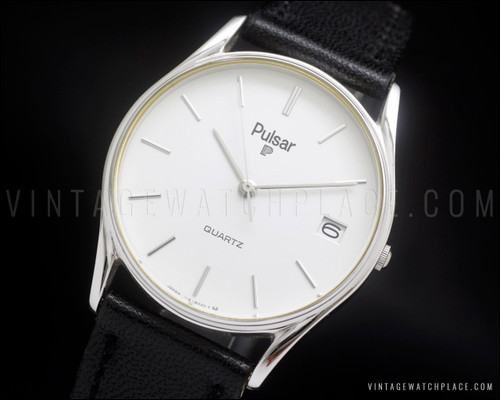 New Old Stock 1982 Pulsar By Seiko vintage quartz watch NOS, Y112-8019