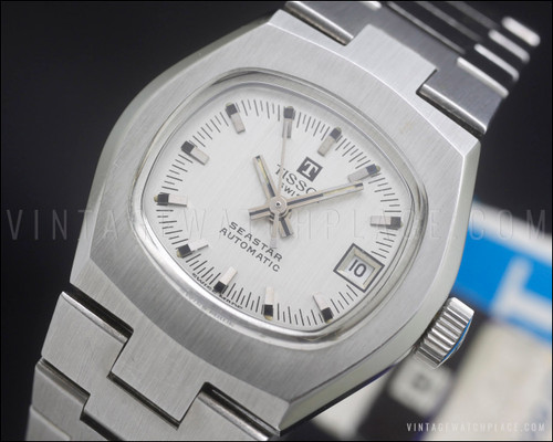 New Old Stock 70's Ladies Tissot Seastar automatic time capsule vintage watch NOS