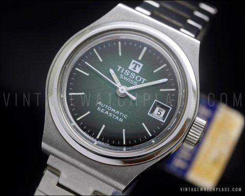 New Old Stock 70's Ladies Tissot Seastar automatic vintage watch, NOS