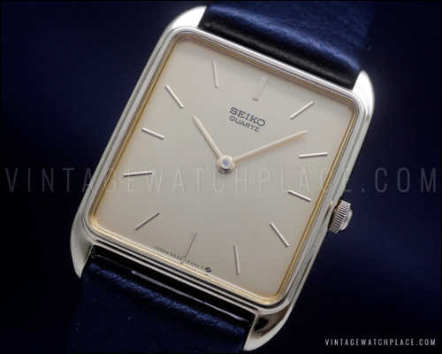 New Old Stock 1983 Seiko Dress vintage quartz watch, NOS, 6530-5200