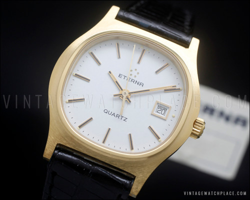New Old Stock 80's Eterna 111.4141.25 Time Capsule Ladies' quartz vintage watch NOS