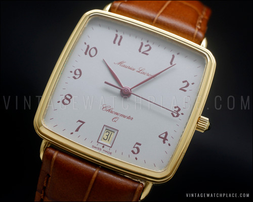 New Old Stock very rare Maurice Lacroix Chronometer, Girard Perregaux 731, quartz vintage NOS