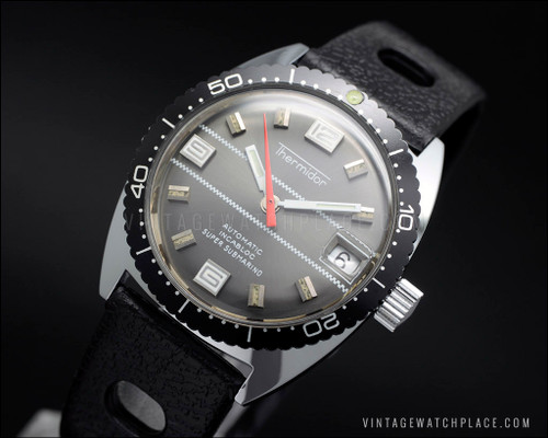 Thermidor Super Submarino automatic vintage diver watch, new old stock ...