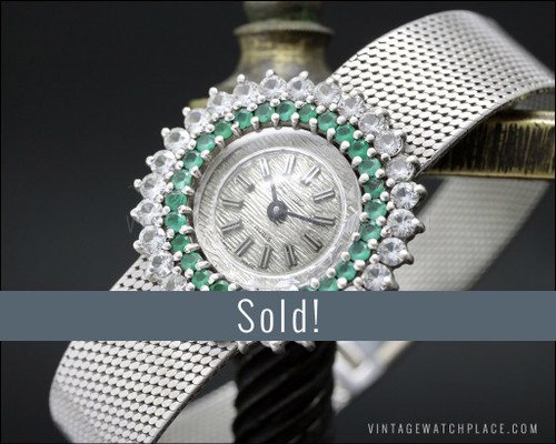 NOS Thermidor mechanical Cocktail jewelry watch, 925 Silver