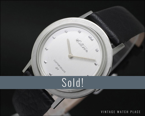New Old Stock CITIZEN Custom Deluxe mechanical vintage watch