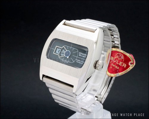 New Old Stock Buler Super-Nova jump hour watch, strong vintage ...