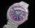 Sunde rare purple dial fancy vintage Swiss made mechanical watch