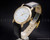 Unisex Tissot dress 18K solid gold vintage quartz watch