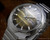 New Old Stock NOS Sakay automatic vintage watch, Olive/brown dial, faceted crystal