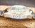 New Old Stock NOS Fortaine automatic vintage watch, faceted crystal, green dial