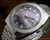 New Old Stock NOS Osman automatic vintage watch, purple dial, faceted crystal